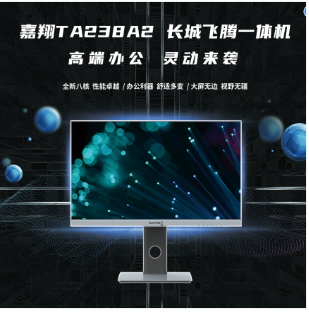 長城/GreatWall TA238A2 臺式計算機 嘉翔TA238A2一體機電腦國產化(飛騰D2000/8核/8GB/256GB/2G獨顯）含正版（統信系統一年服務,WPS2019一年服務,數科V3.0一年服務,毒霸防病毒系統v9.0三年服務)